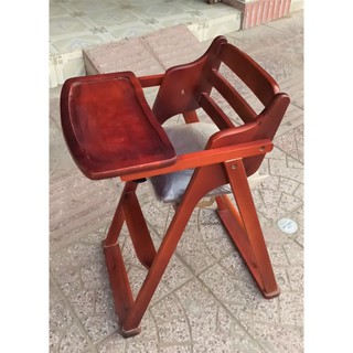 Ghế Ăn Dặm Xếp Gọn Gàng Gỗ Cao Su Cho Bé - Hàng VN Xuất Khẩu