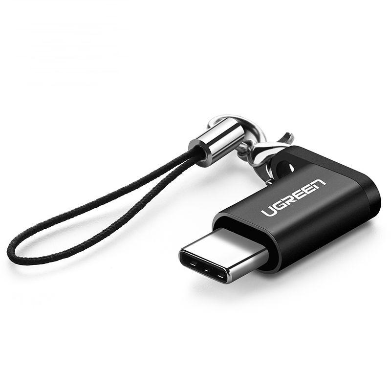 [Mã 2404EL10K giảm 10K đơn 20K] Đầu chuyển đổi Micro USB sang USB type C có hỗ trợ OTG UGREEN US278 50551