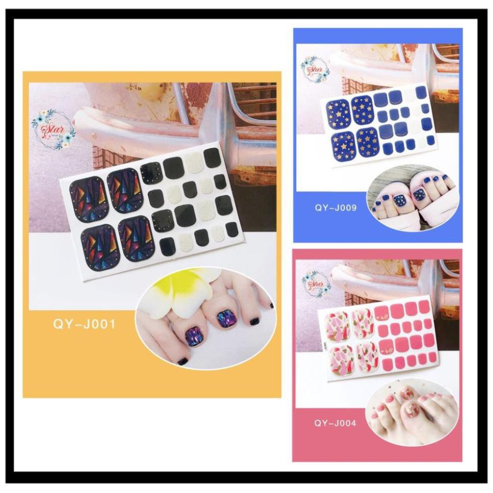 Nail móng chân ❌FREESHIP❌ siêu cute 3D nail stickers ( Tặng Dũa Móng Chân )