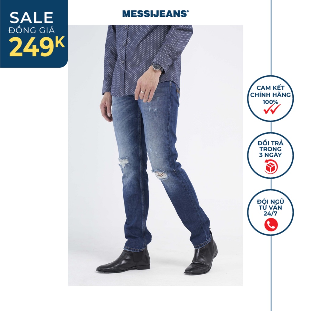 Quần jeans nam ống đứng thời trang MESSI SJM-787-18