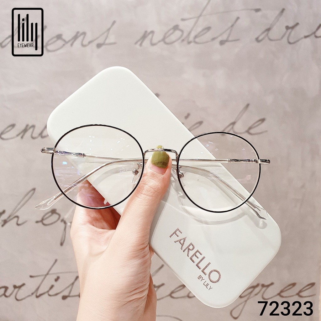 Gọng kính cận nam nữ Lilyeyewear mắt tròn, chất liệu kim loại thanh mảnh - 72323 | BigBuy360 - bigbuy360.vn