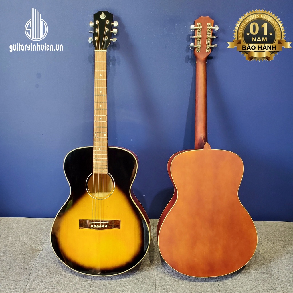 Đàn Guitar Acoustic Dáng OM Tập Chơi Chất Lượng SVA1OM - Guitar Tay Trái Và Tay Phải - Đàn Guitar Giá Sinh Viên