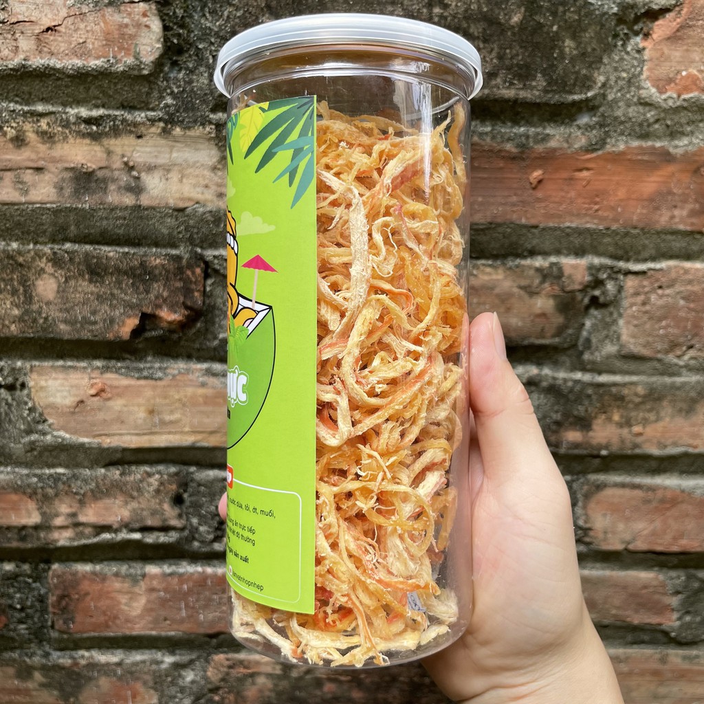 Khô mực hấp dừa xé sợi Nhóp Nhép 250g , ăn vặt Hà Nội vừa ngon vừa rẻ | BigBuy360 - bigbuy360.vn