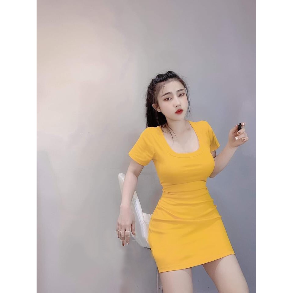 Đầm Body Cổ Tròn Bo Hót Hít | BigBuy360 - bigbuy360.vn