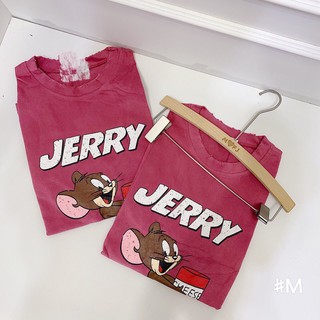 [ FSS09Jan mã Hoàn Xu 20%] Áo thun tay lỡ Unisex Chuột JERRY, Bo Cổ Dệt- VNXK (BAO CHẤT VÀ GIÁ TOÀN SÀN)