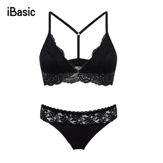 Combo áo bralette và quần lót nữ bikini poly iBasic BRAY027 + PANW095
