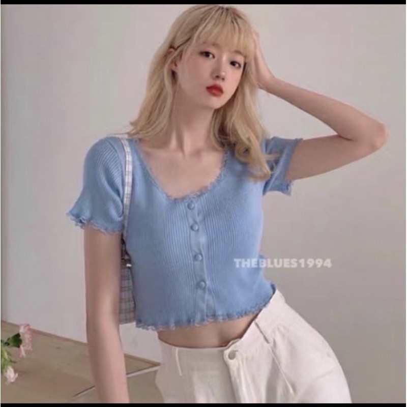 Áo croptop dệt kim sát nách màu trơn thời trang hè Hàn Quốc có 2 màu tùy chọn cho nữ