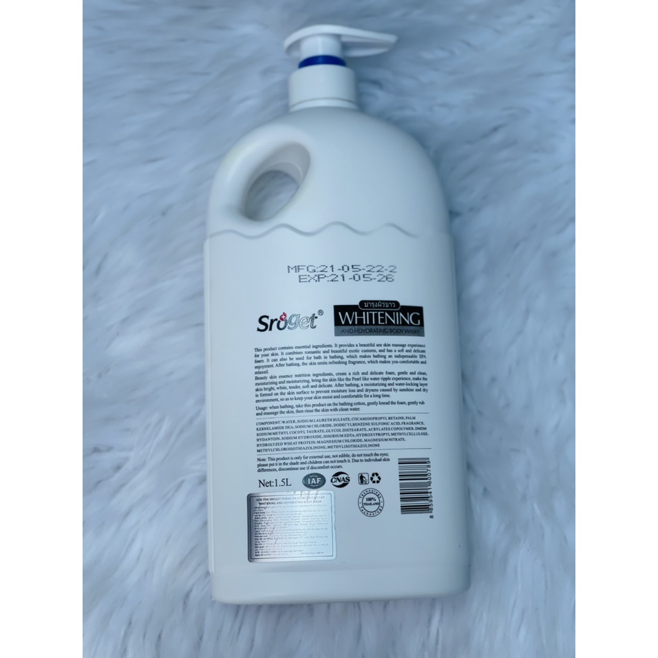 Sữa tắm Trắng da Sroget Collagen  và Sroget Olive  cao cấp 1,5L - Thái Lan