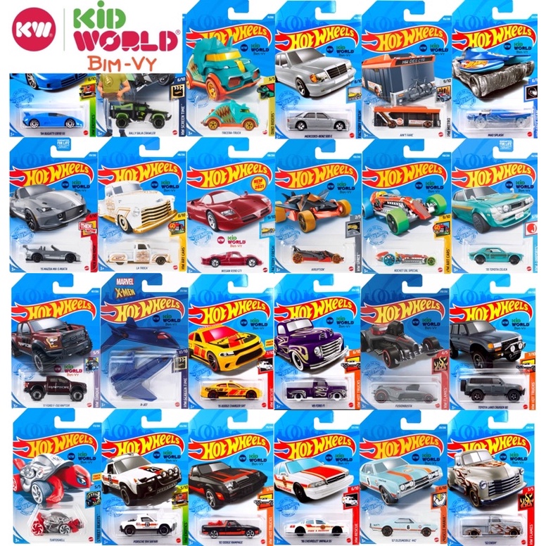 Xe mô hình Hot Wheels nhiều mẫu. Tỷ lệ: 1:64. Giao ngẫu nhiên, Không chọn mẫu.