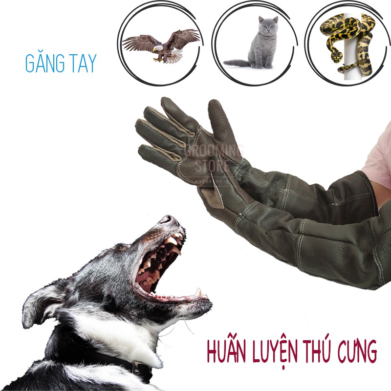 Găng tay huấn luyện thú cưng - Găng tay chống chó cắn mèo cào - Grooming Store