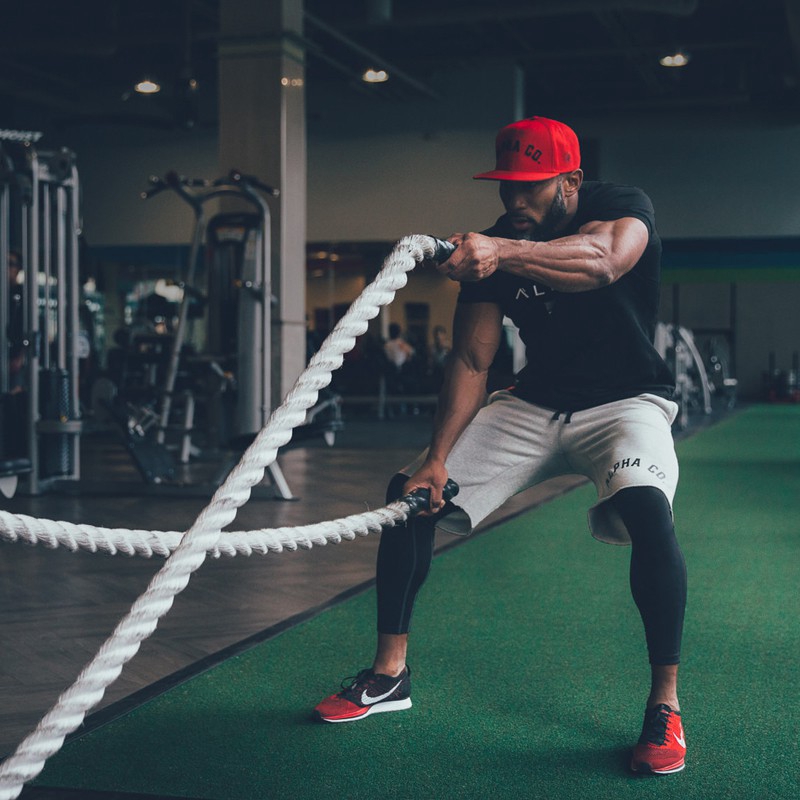 Áo thun nam bằng cotton tay ngắn cổ tròn phong cách thể thao thoáng khí