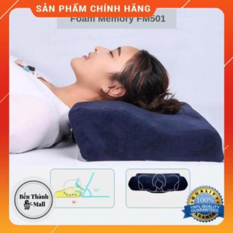 ✈️[Freeship] Gối ngủ nhanh Foam Memory FM501 [Chất liệu cao su non cao cấp]