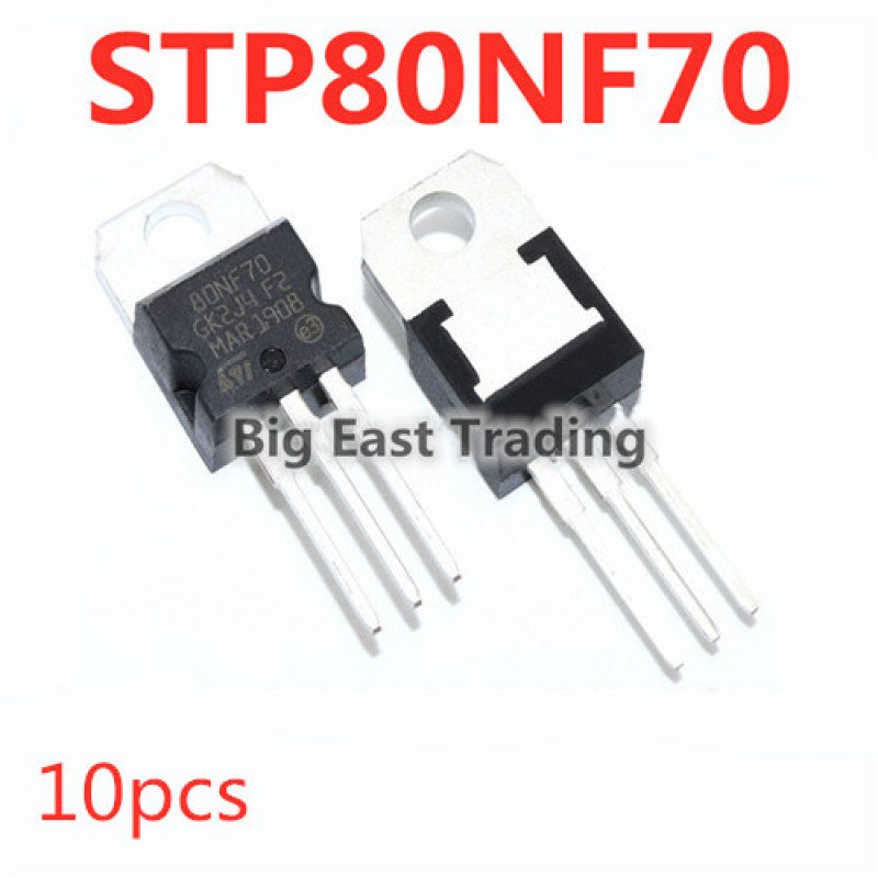 80NF70 10 chiếc STP80NF70 TO-220 68V 98A mới, đảm bảo chất lượng pxa5