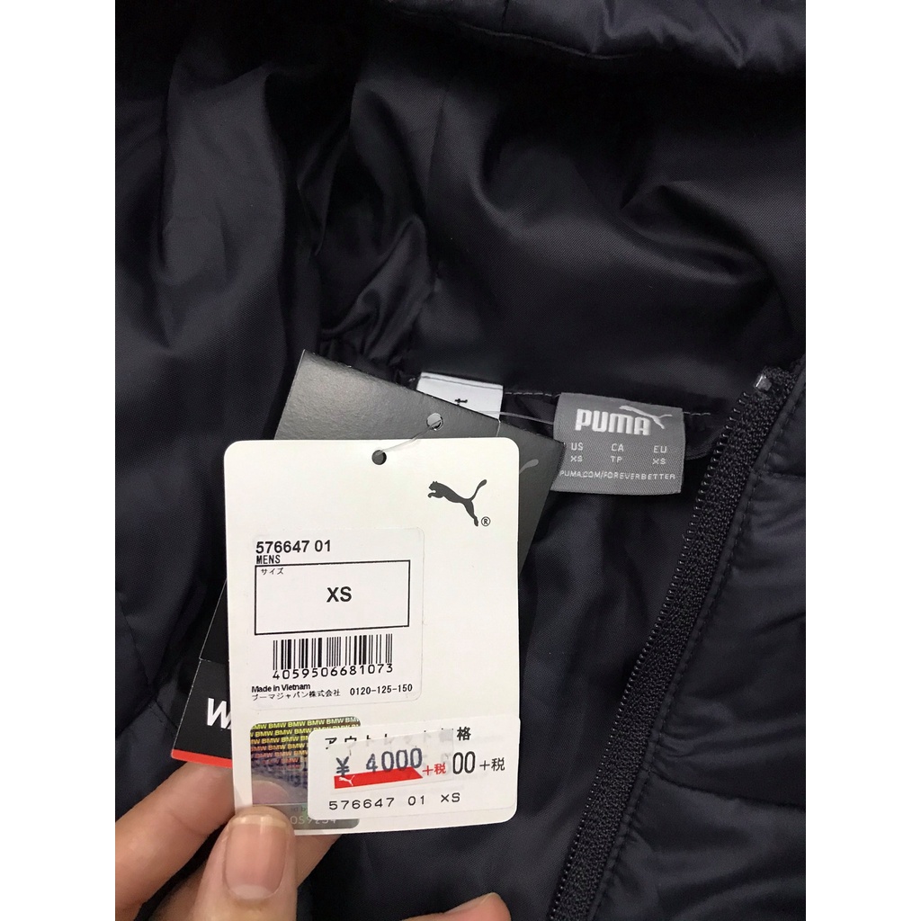 Áo Phao Puma BMW Nhẹ ấm đẹp sẵn size M L XL âu