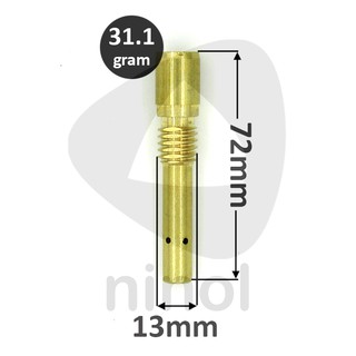 Nối béc súng hàn OTC 350A lắp đầu mỏ hàn mig