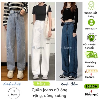 Quần jean nữ ,dáng xuông ,ống rộng ,hách dáng siêu cá tính