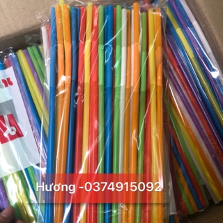 10 gói ống hút màu nghệ thuật ( tạo kiểu )