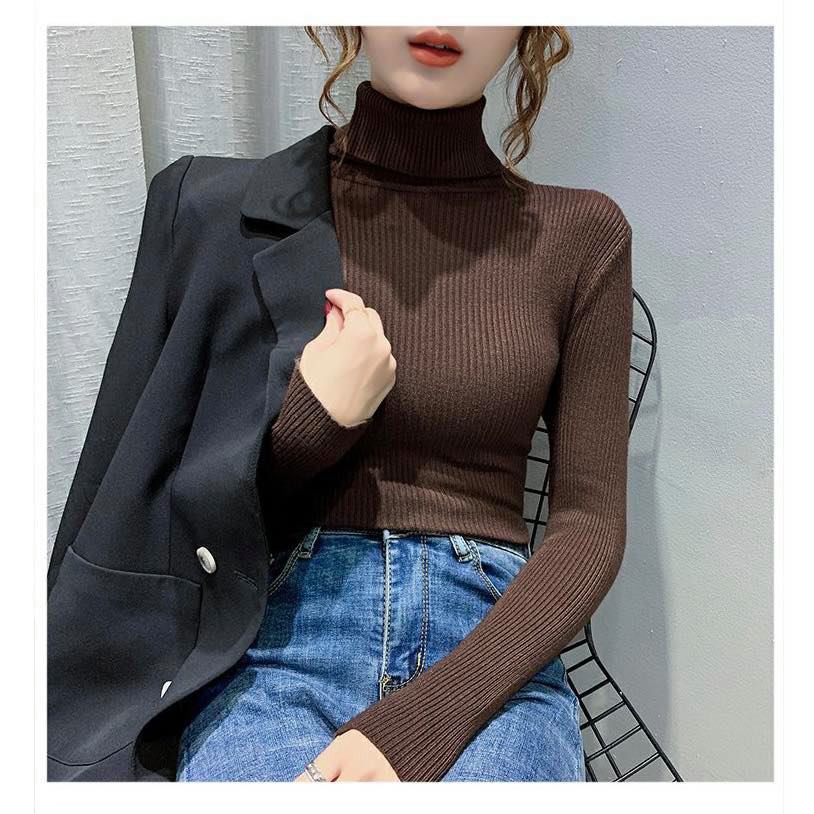 Áo Len Dài Tay Cổ Gập,Áo Len Cao Cấp,Trẻ Trung Thời Trang | BigBuy360 - bigbuy360.vn