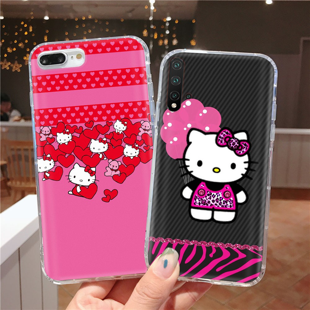 Ốp Điện Thoại Trong Suốt Họa Tiết Hello Kitty Dễ Thương Cho Motorola Moto G5 G5S G6 G4 Play Plus At72