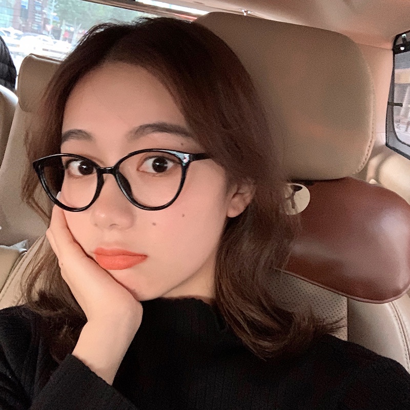 Mắt Kính Gọng Hình Mắt Mèo Thời Trang Hàn Quốc Cổ Điển Dành Cho Nam Nữ