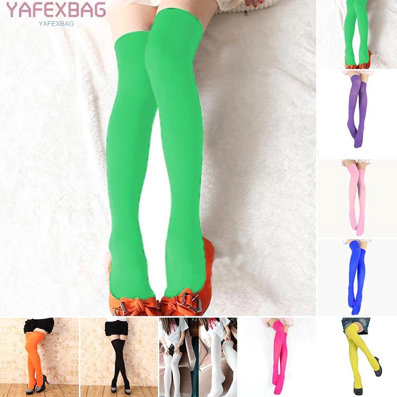 Tất cotton một kích thước cao qua đầu gối dành cho nữ có tính co giãn