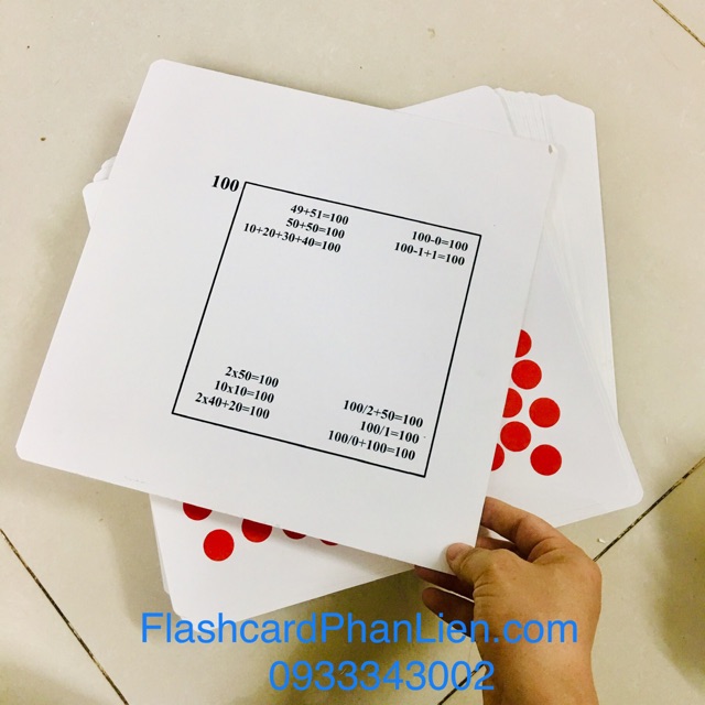 Dotcard Kích Hoạt Tư Duy Logic Não Phải Chuẩn Glenn Doman 28x28cm