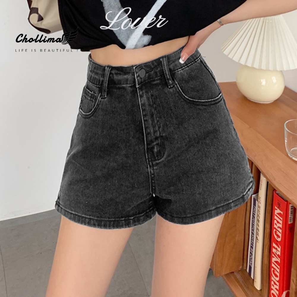 Quần short jean nữ co giãn Chollima xẻ lai QS003 phong cách hàn quốc | BigBuy360 - bigbuy360.vn