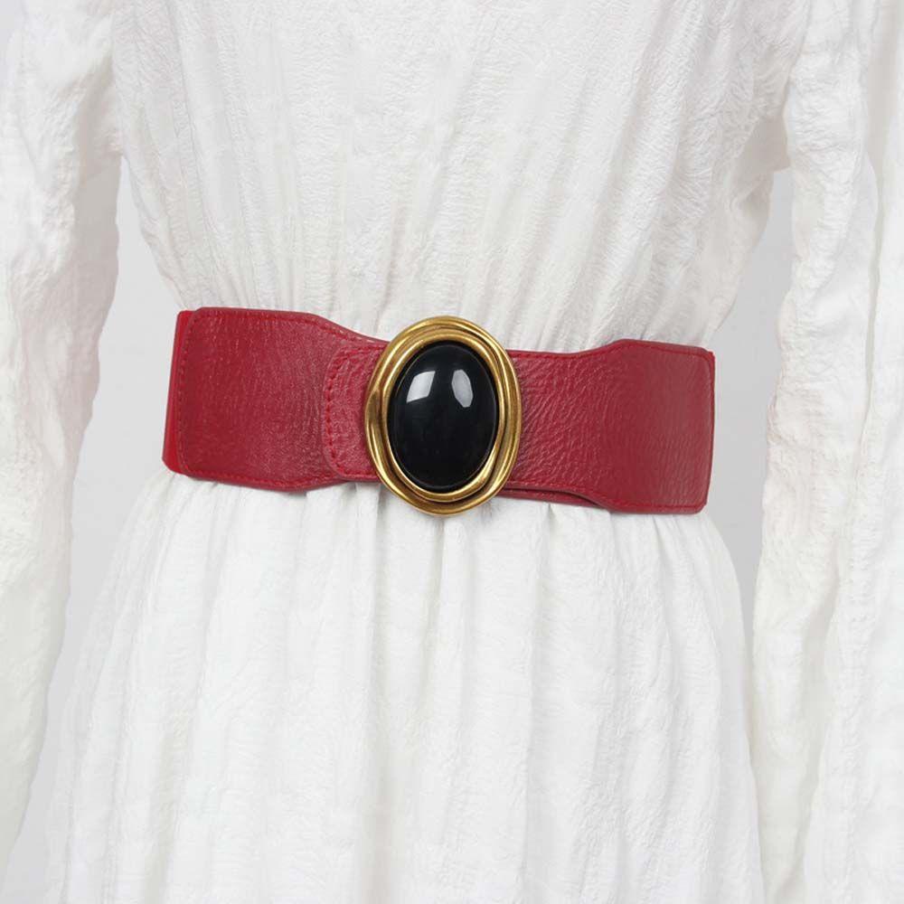 JARRED Thắt Lưng Vải Bản Rộng Co Giãn Sang Trọng Hợp Thời Trang Cho Nữ