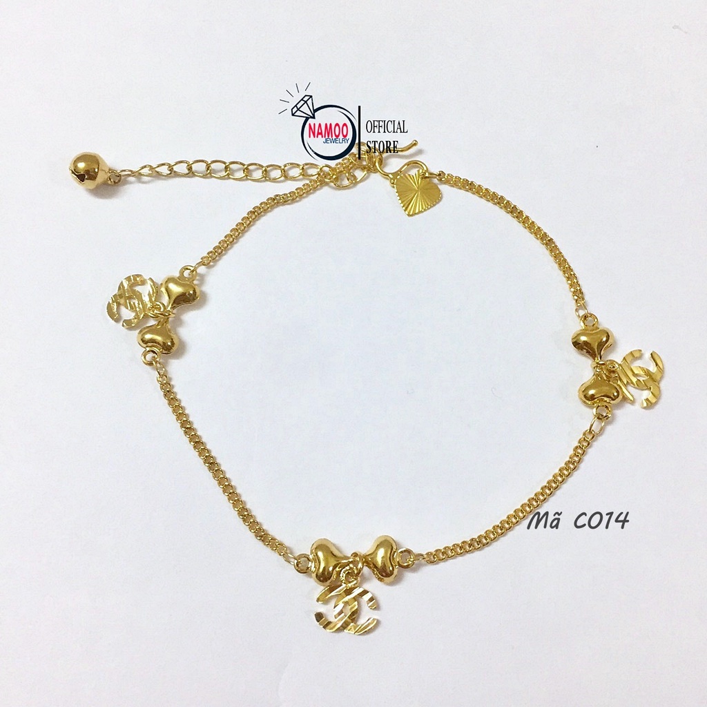 Lắc Chân Nữ Titan Bền Màu C014 Không Đen, Không Rỉ Namoo Jewelry