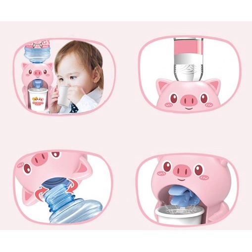 Bộ Đồ Chơi Nhà Bếp Máy Nước Mini Hình Chú Heo Dễ Thương Cho Bé