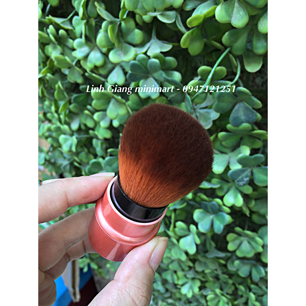 Cọ phấn có nắp Sợi lông mềm thích hợp đánh phấn bột, phấn má hồng