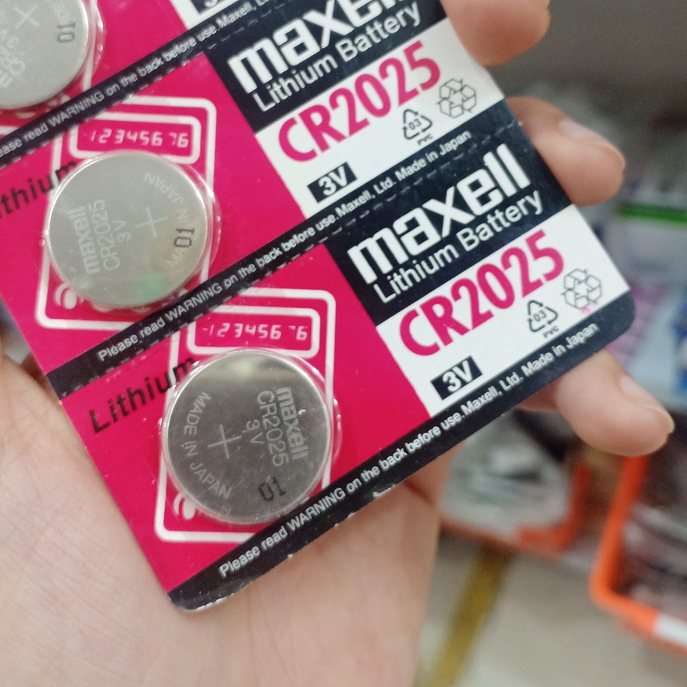 Pin cúc áo Maxell Silver Oxide các loại SR626SW, SR920SW, CR2016, CR2025, CR1616, CR2032 - VỈ 1 VIÊN