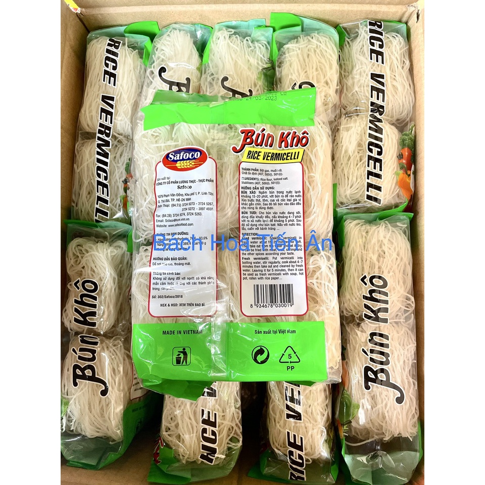 Bún Khô  Safoco gói 400g RICE VERMICELLI