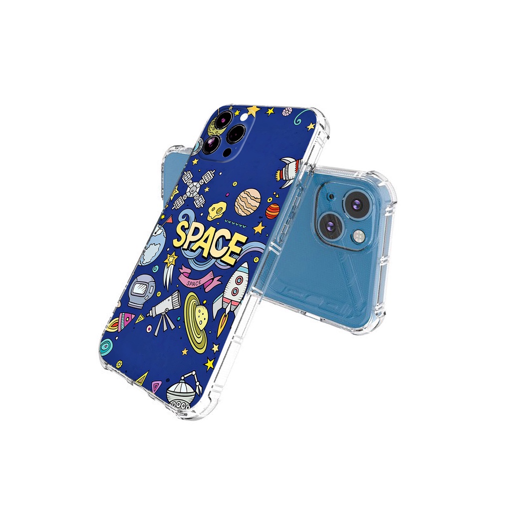 Ốp lưng iphone Space trong suốt chống sốc cho iphone 14 13 pro max 11 12 pro max mini x xr xs max 6 s 7 8 plus