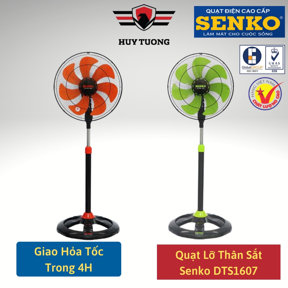 Quạt Đứng Thân Sắt Senko DTS1607( BH động cơ 1 năm ) - Huy Tưởng