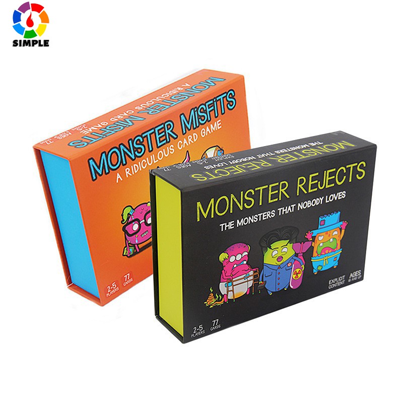 Bộ Thẻ Chơi Game Monster Misfits Thú Vị Cho Bé