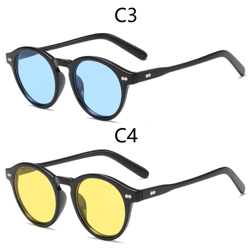 Kính Mát Gọng Tròn Nhỏ Phong Cách Vintage Thời Trang Chất Lượng Cao Cho Nữ