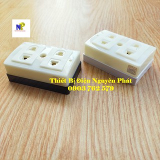 Ổ CẮM 2 LỔ CHỐNG CHÁY, CHỐNG VỠ