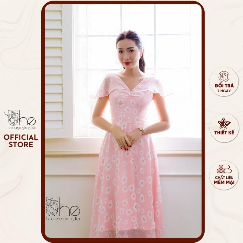 Đầm váy tiểu thư xoè She, váy nữ tay tiên siêu dễ thương thời trang cho nữ SDX78