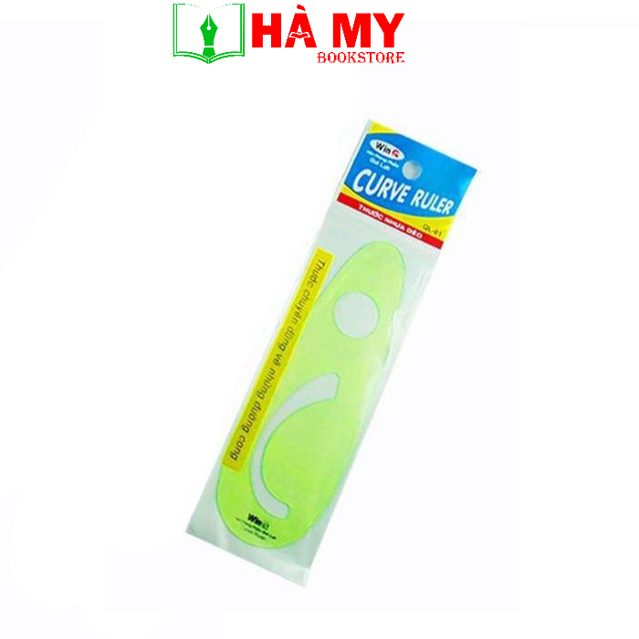 [Hỏa Tốc] Thước Parabol WinQ QL01 chuyên dụng vẽ đồ thị, hàm số cho học sinh cấp 2-3 - Nhà Sách Hà My