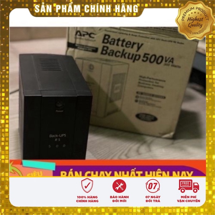 [ Shop Uy Tín ] BỘ LƯU ĐIỆN (UPS) 12V KHÔNG NGẮT APC 500 BR500CI-AS