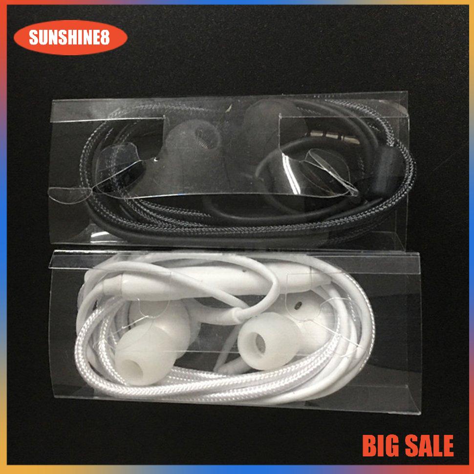 【SUN】Stereo In-Ear Earphones With Mic Wired Headset For Samsung Galaxy S8 S8Plus