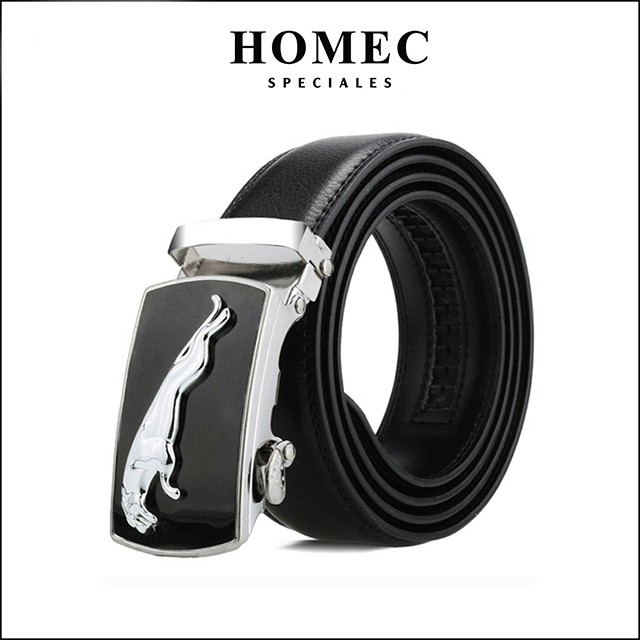 Thắt lưng Nam chất liệu da cao cấp HOMEC 54 khóa tự động kiểu dáng hiện đại - Dây lưng nam cao cấp - HOMEC