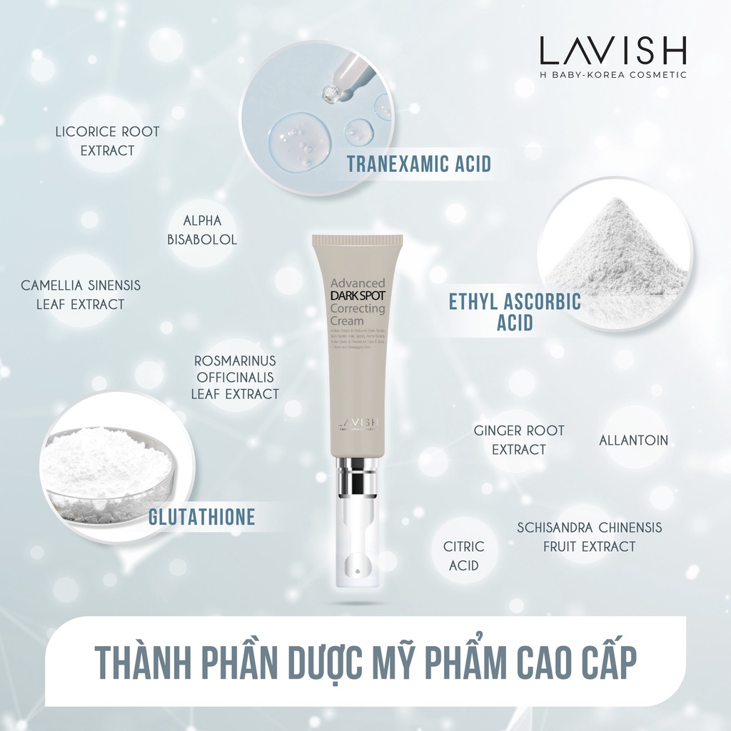 Kem Hỗ Trợ Mờ Thâm Nám, Tàn Nhang Lavish H Baby 20ml