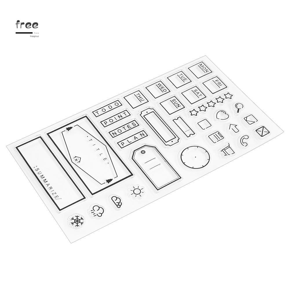 Con Dấu Trang Trí Silicone Trong Suốt