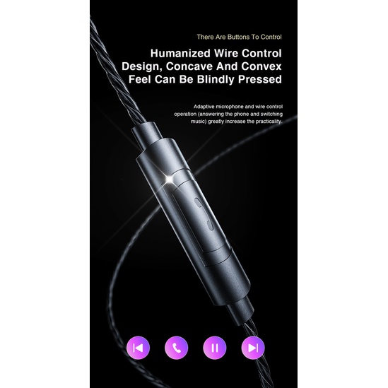 Tai Nghe Nhét Tai Ak6 Pro Jack 3.5mm Âm Thanh Siêu Trầm Có Micro Chất Lượng Cao