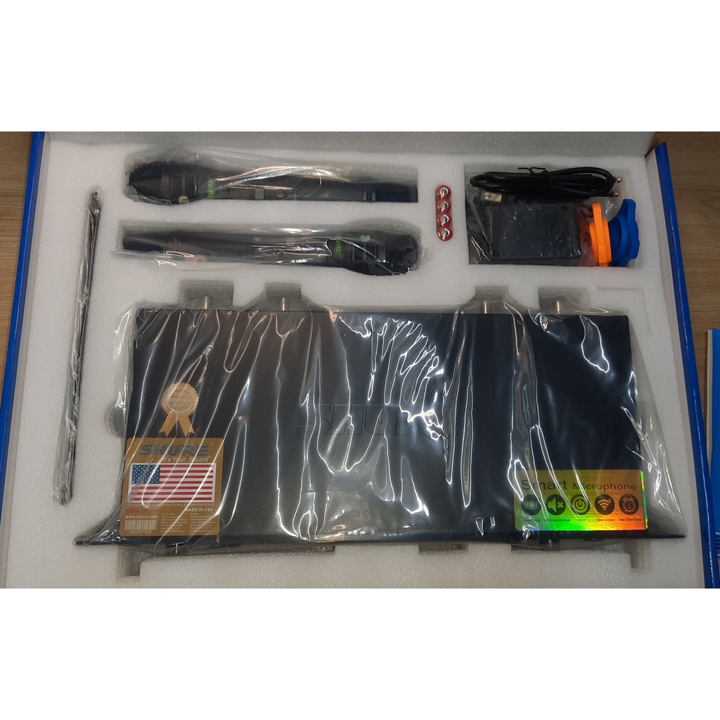 Micro Karaoke Không Dây Shure UGX23 - Hàng Chuẩn Loại 1 Phiên Bản Nâng Cấp Của UGX21, 4 râu bắt sóng cực mạnh