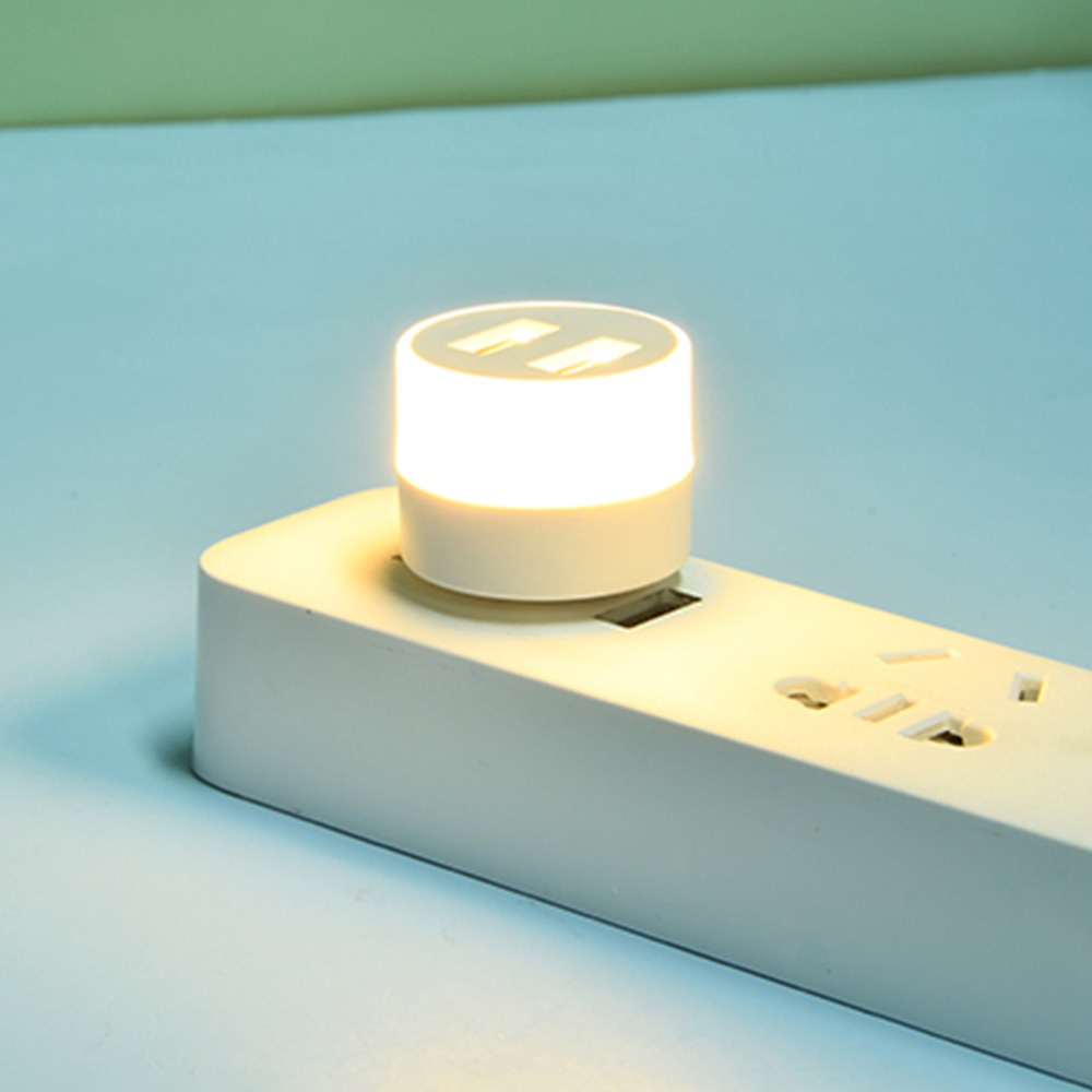 Đèn Ngủ Bảo Vệ Mắt Hình Tròn Cổng USB Kích Thước Nhỏ Gọn Có Thể Mang Đi Tiện Dụng