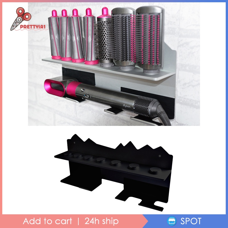 Giá Đỡ Máy Hút Bụi Dyson Airwrap [Prettyia1] Gắn Tường Phòng Tắm / Salon Tóc