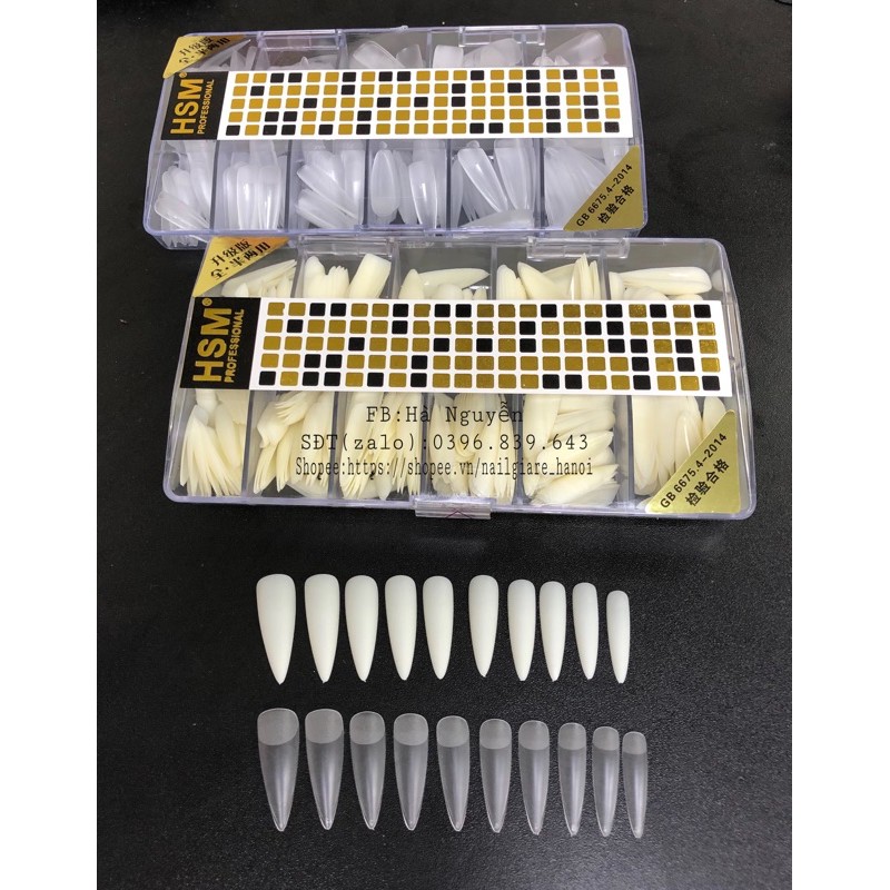 MÓNG ÚP HSM NHÁM - HSM PHOM NHỌN ÔM PHOM 504 MÓNG KHÔNG CẦN MÀI DŨA